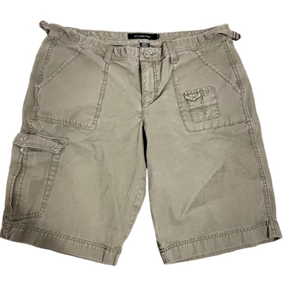 Calvin Klein Jeans Cargo Green Capri Size 16 Womens